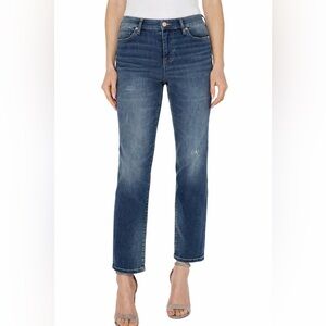 Nicole Miller New York SOHO High Rise Straight Jeans 6 30 Short